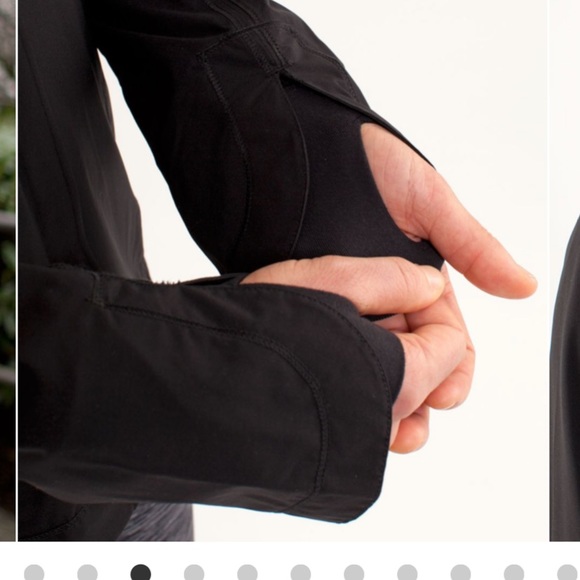 Lululemon Run: In The Rain Jacket Black Size 2 - Picture 5 of 8